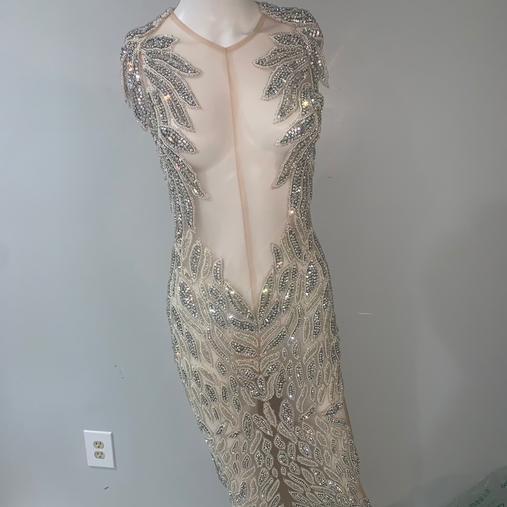 Custom jeweled gown